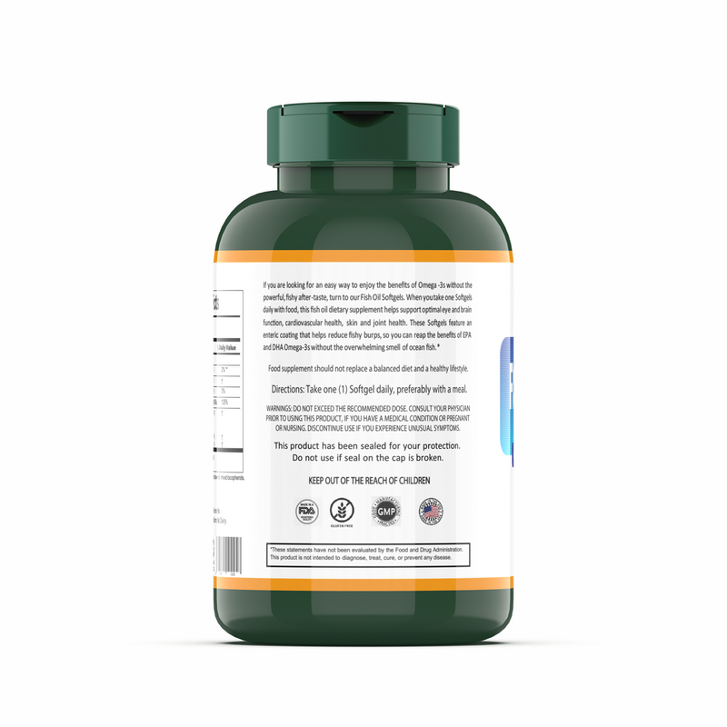 Fish Oil 1200mg (Omega 3 + Vitamin D3)